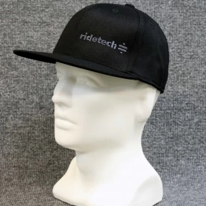 RideTech Flat Bill Flexfit Hat - Black/Grey