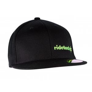 RideTech Flat Bill Flexfit Hat - Black/Lime